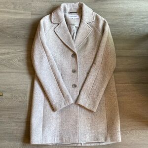 Calvin Klein Notch Collar Overcoat